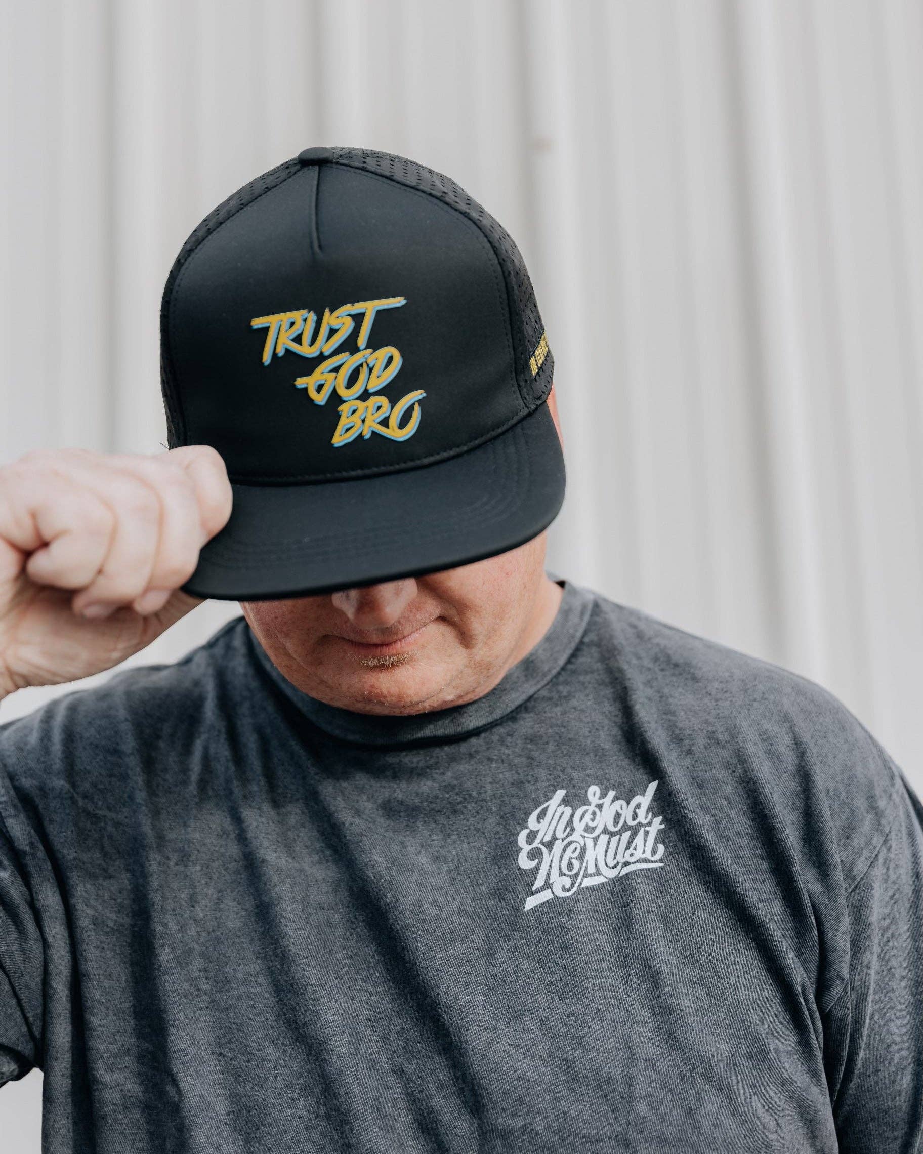 'Trust God Bro' Hat: Flat Brim