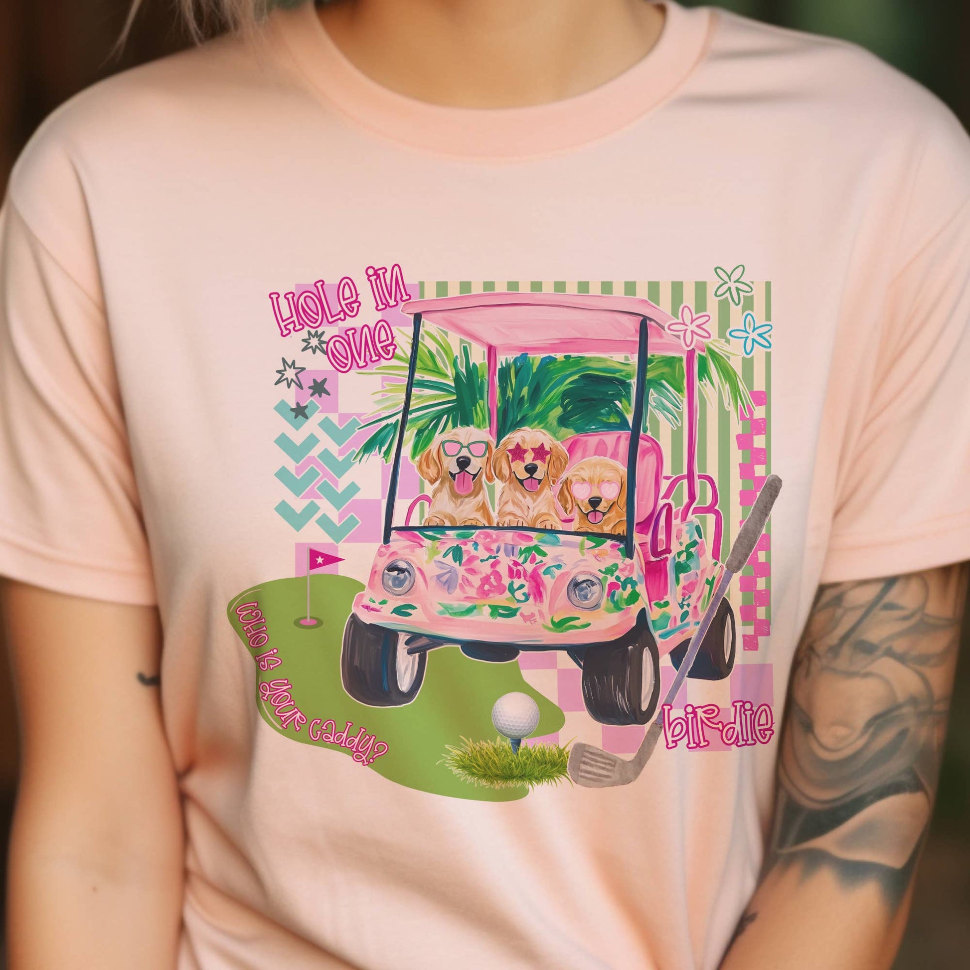 Golf Lilly Preppy Masters Resort Vacation Graphic Tee
