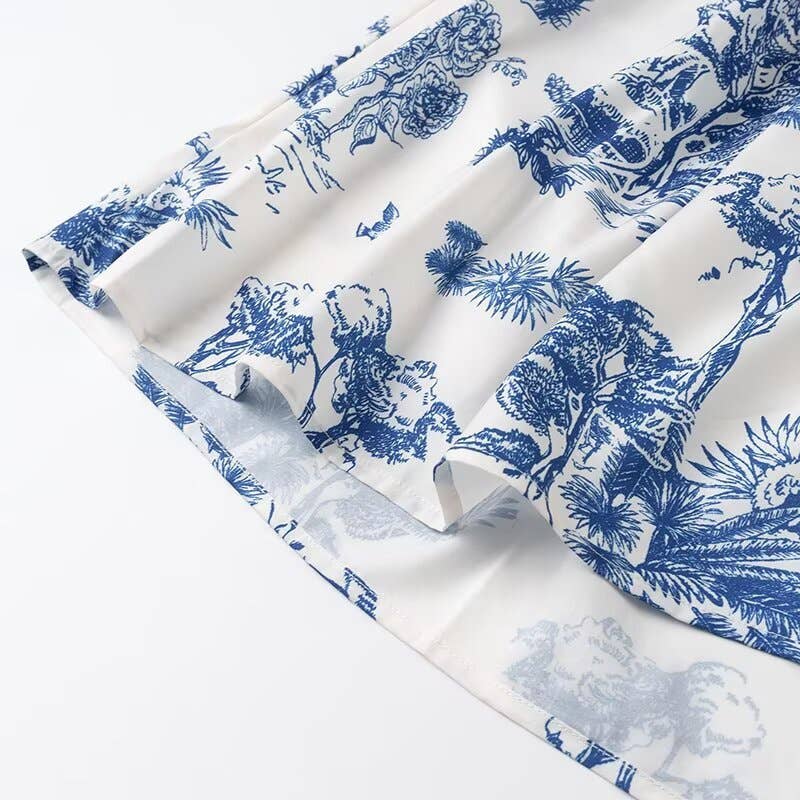 Floral Toile Bow Dress