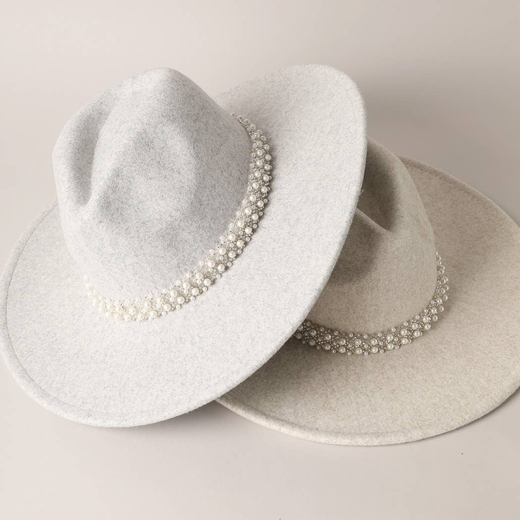 Pearl Felt Fedora