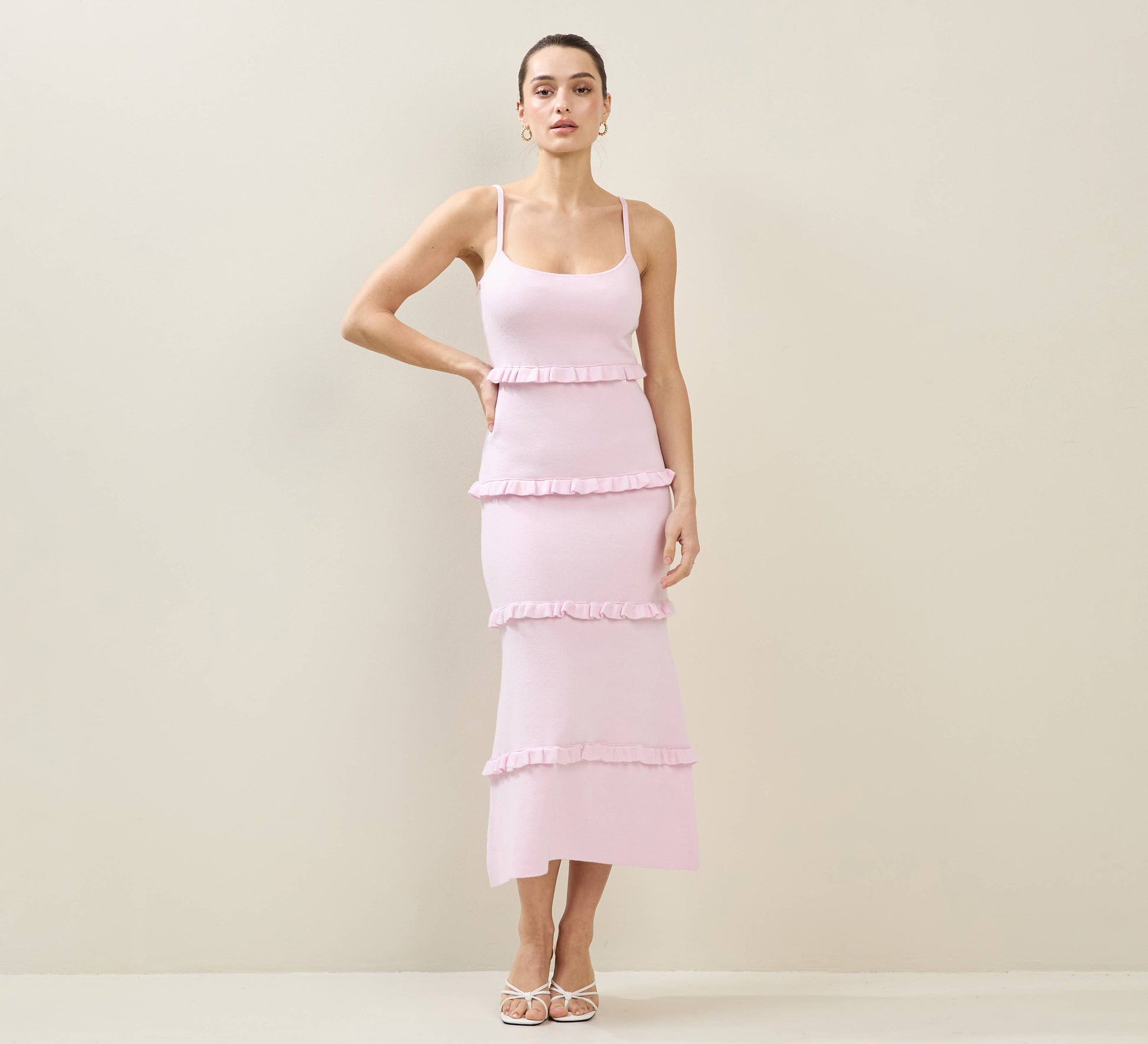Knit Tiered Maxi Dress