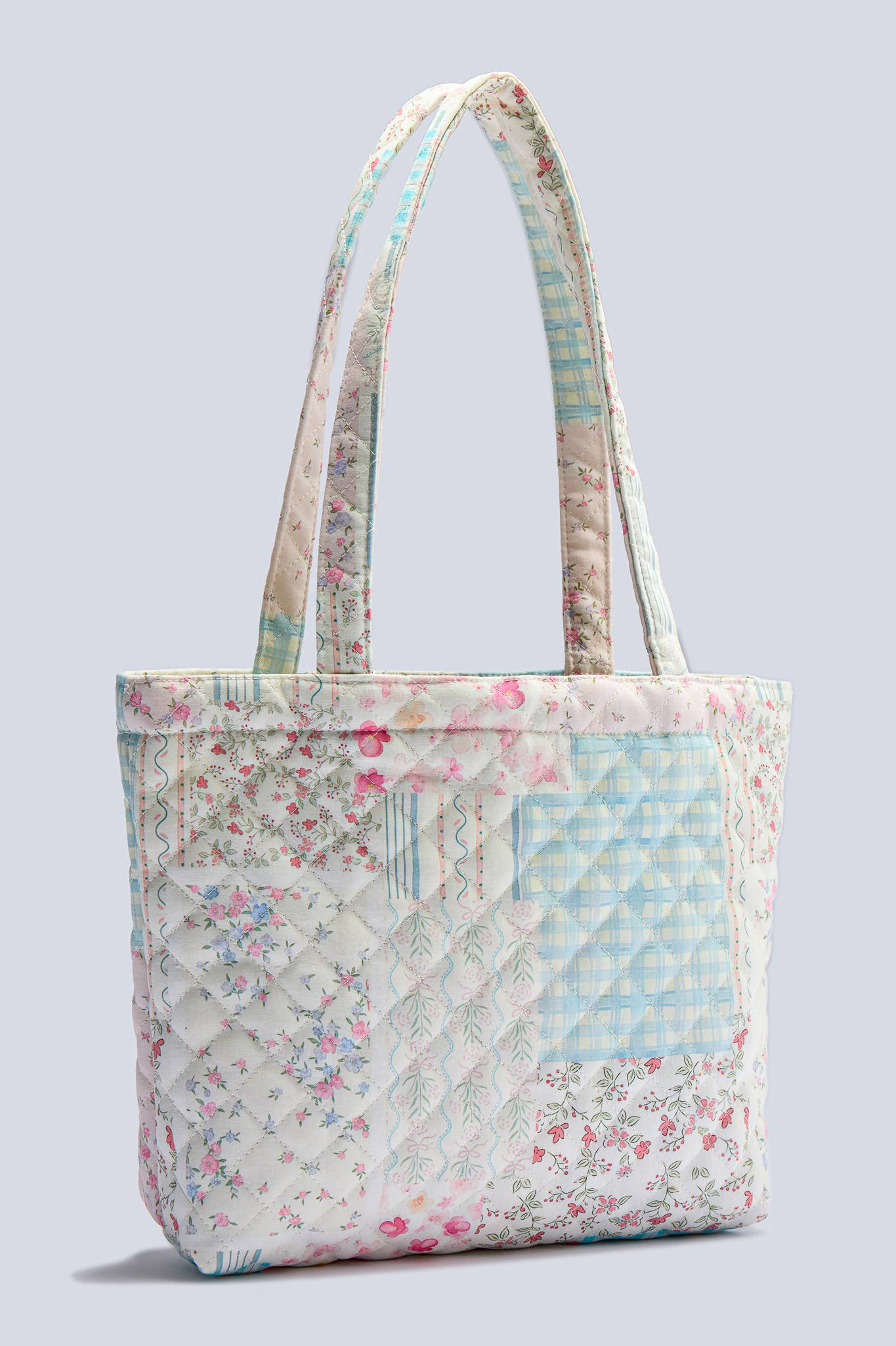 Pastel Patchwork Quilted Tote