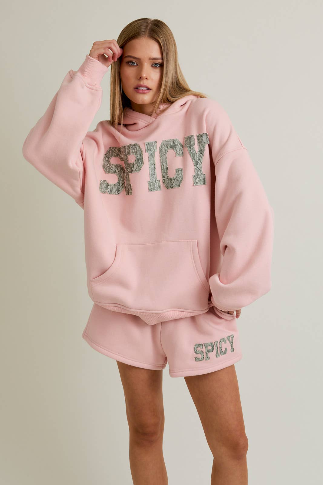 Spicy Oversized Camo Lounge Set