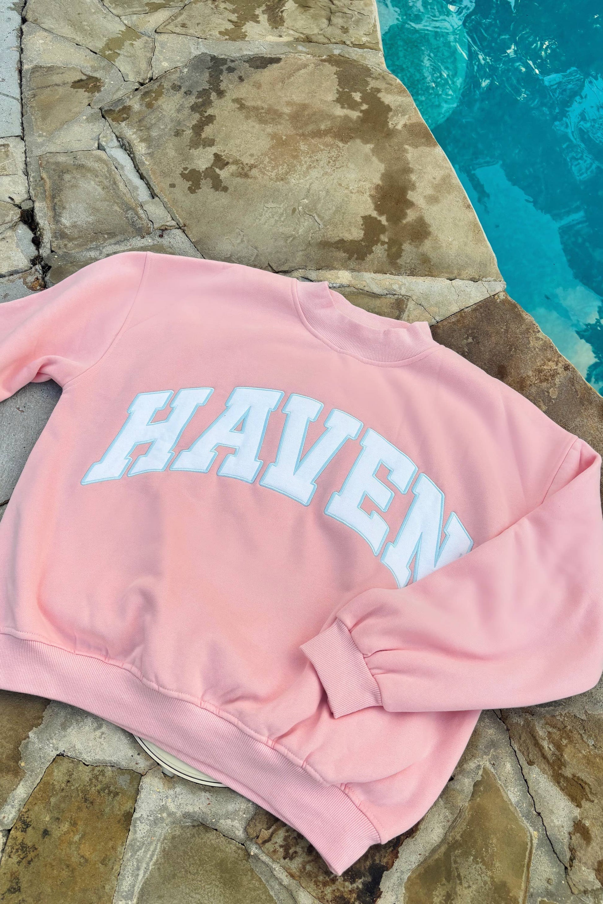 HAVEN Mockneck Pink: M
