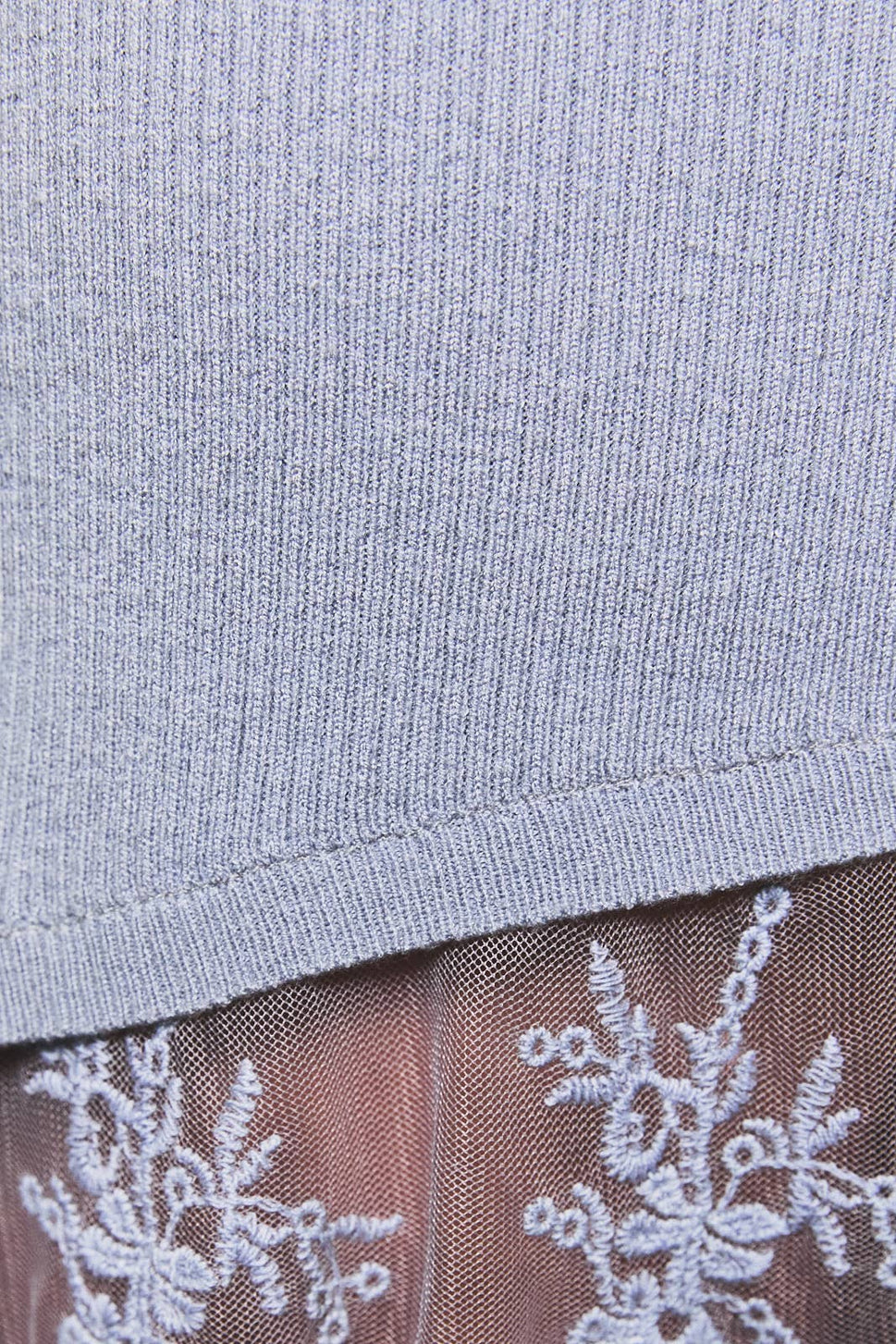 *Lace Skirt Sweater Tube Dress