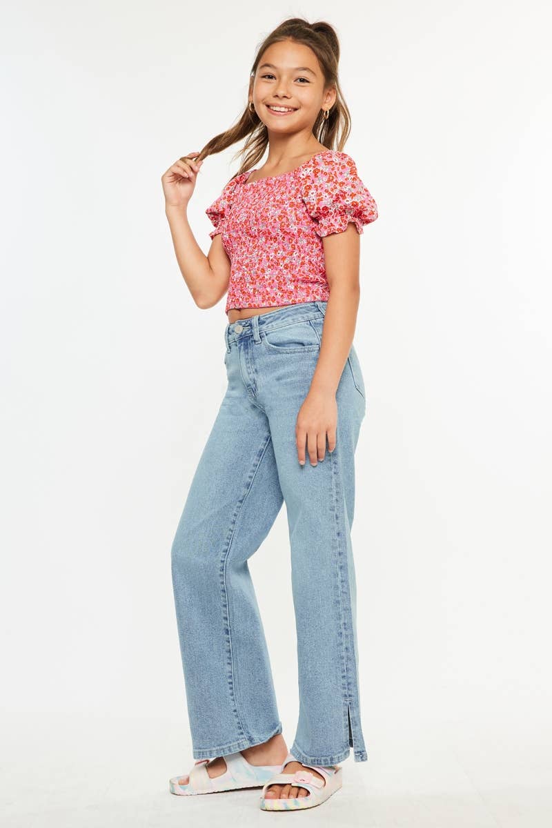 YOUTH HIGH RISE WIDE LEG-YC70069L