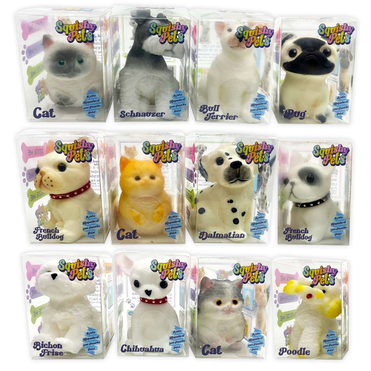 So Much Fun! Squishy Pets Keepsake Assortment - 12/Display: Wholesale Price