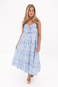 *The Nicole Bow Midi Dress - A-line