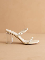 Strappy Pearl Heels