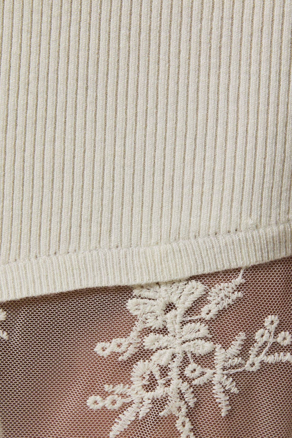 *Lace Skirt Sweater Tube Dress