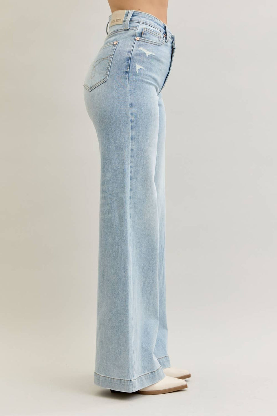 Wide Criss Cross Denim