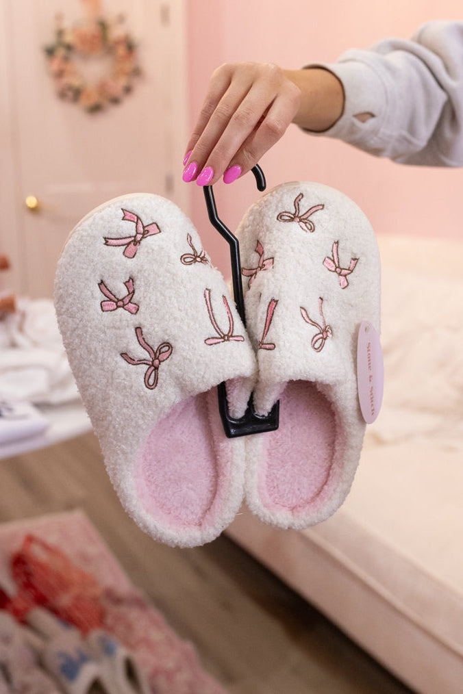 Cozy Bow Slippers