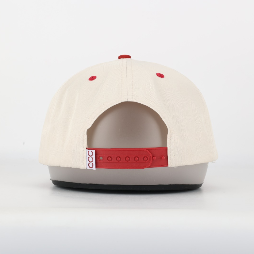 Two Tone Golfer Hat: Orange