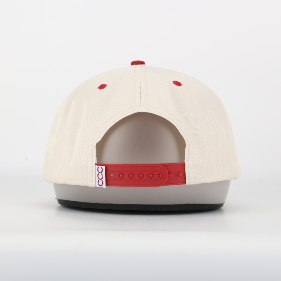 Two Tone Golfer Hat: Orange
