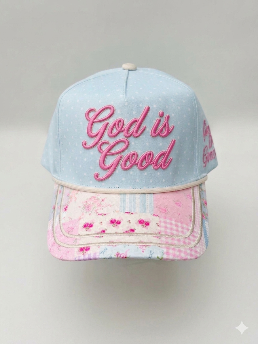 God Is Good Embroidered Hat – Adjustable Faith Hat
