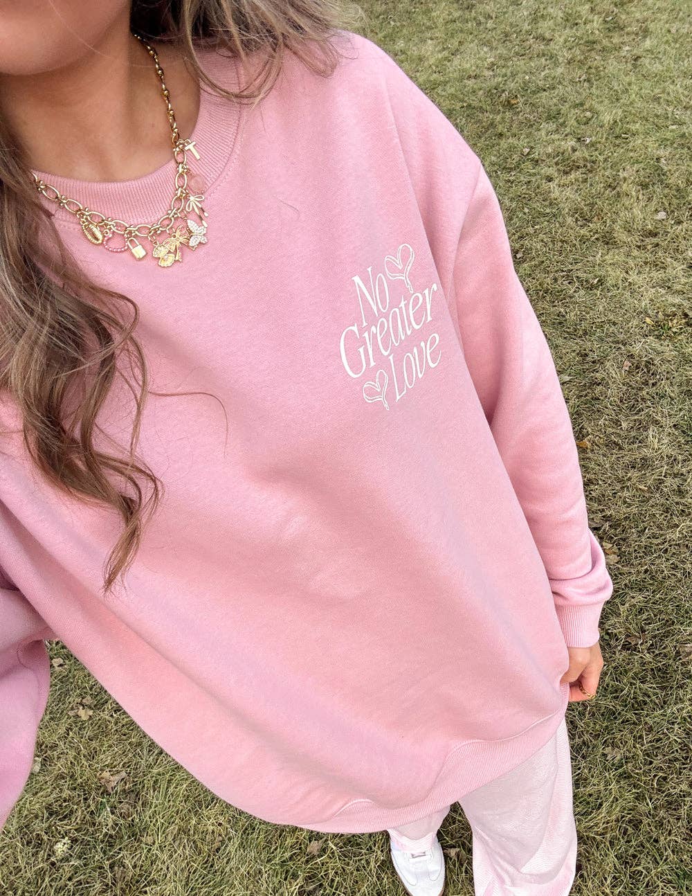 No Greater Love Unisex Crewneck: XL