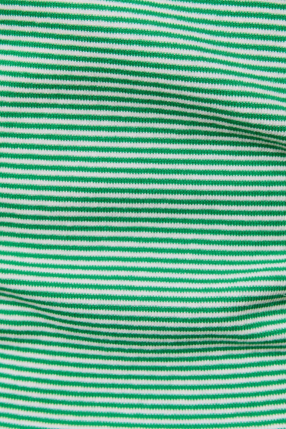 SHORT SLEEVE STRIPE TOP WITH SCOOP BACK