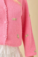 Switch 3D Flower Embroidered Knit Cardigan 3 image