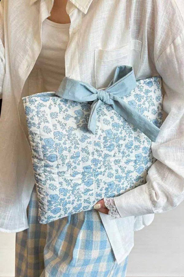 Phoebe Blue Floral Bible Cover