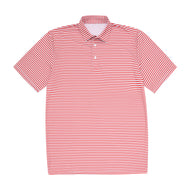 Red & White Stripe Polo