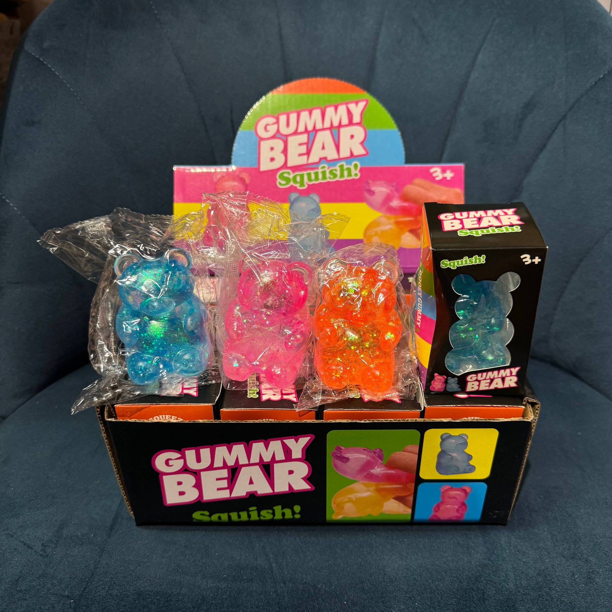 Sugar Squeeze Glitter Light Up Bear | A184