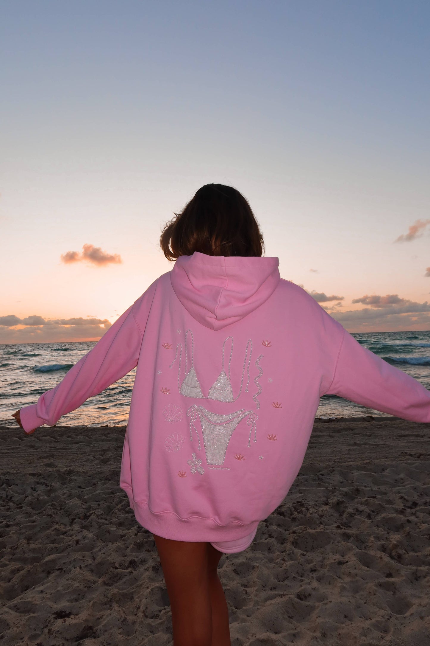 Lottie Bikini Beaded Ocean Hoodie