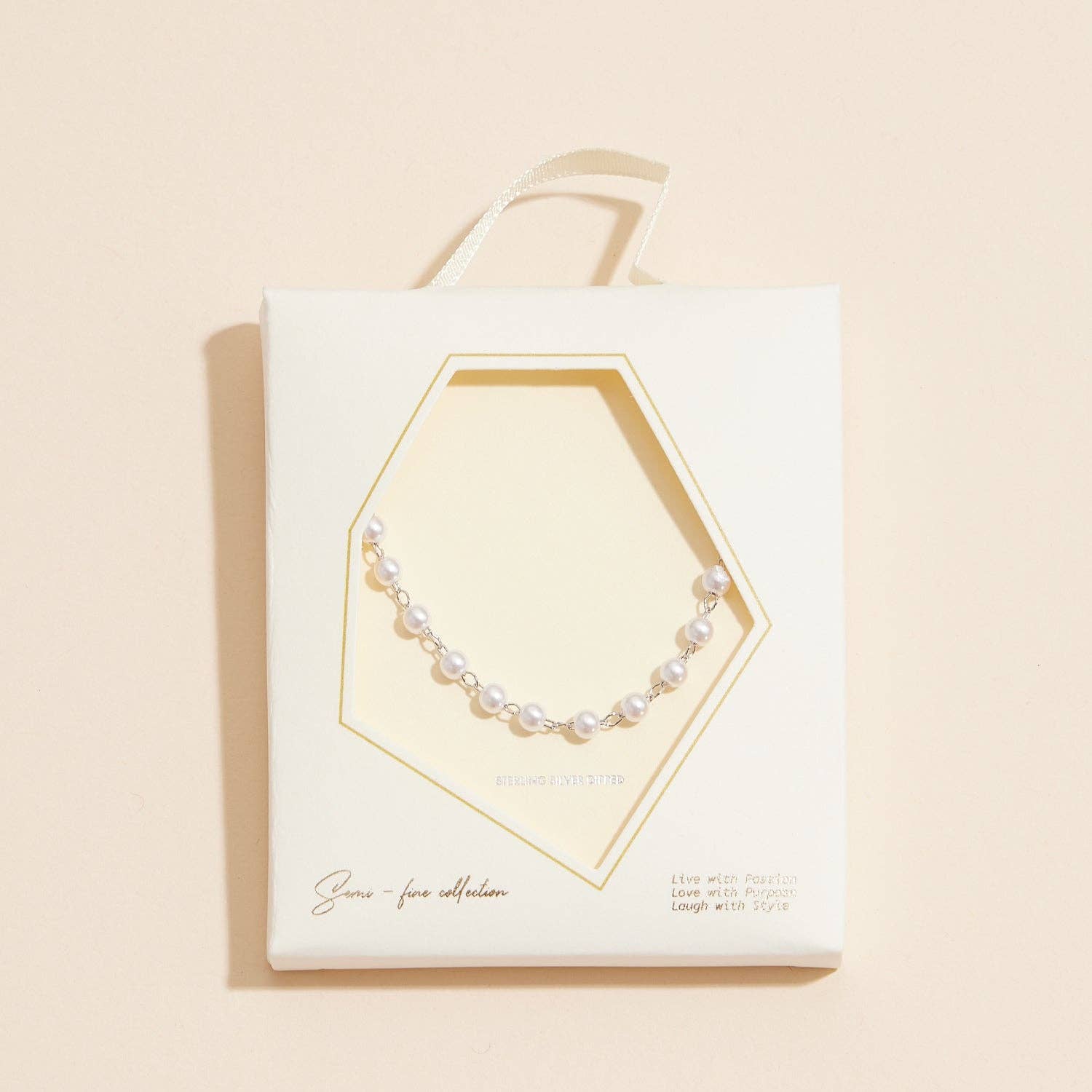 Pearl Link 18K Gold Dipped Necklace