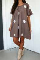 Switch LAS-LIVE Polka Dot Knot Back Loose Mini Dress 3 image