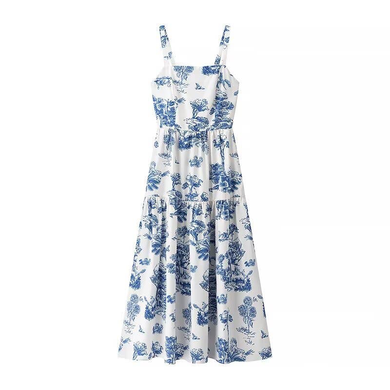 Floral Toile Bow Dress