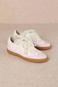 JULIE: White Pink Sneakers