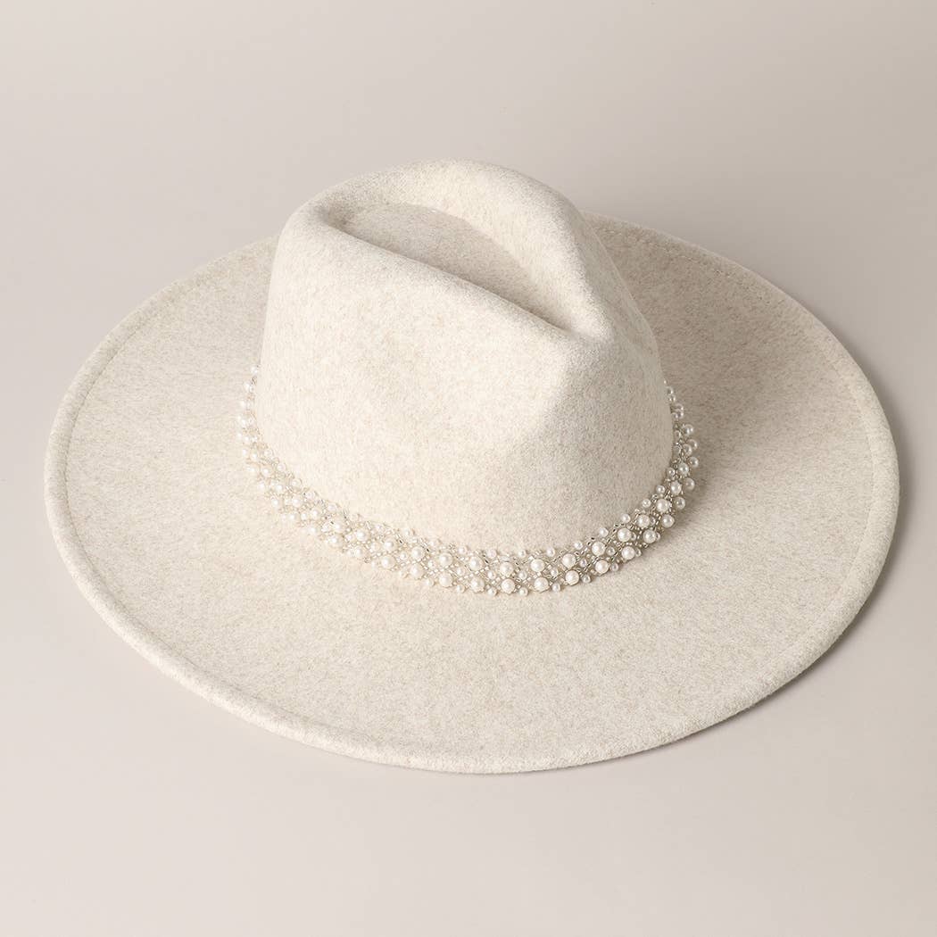Pearl Felt Fedora
