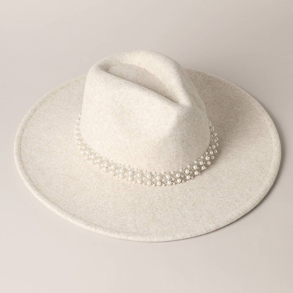 Pearl Felt Fedora