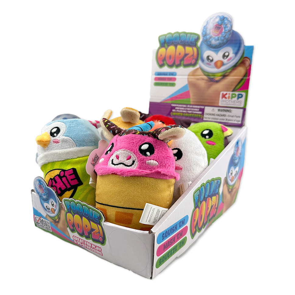 So Much Fun! Foodie Squishy Plush Toy Assortment - 6/Display: Wholesale Price