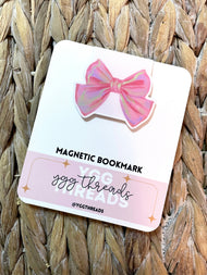 Pink Bow | Magnetic Bookmark: Gloss