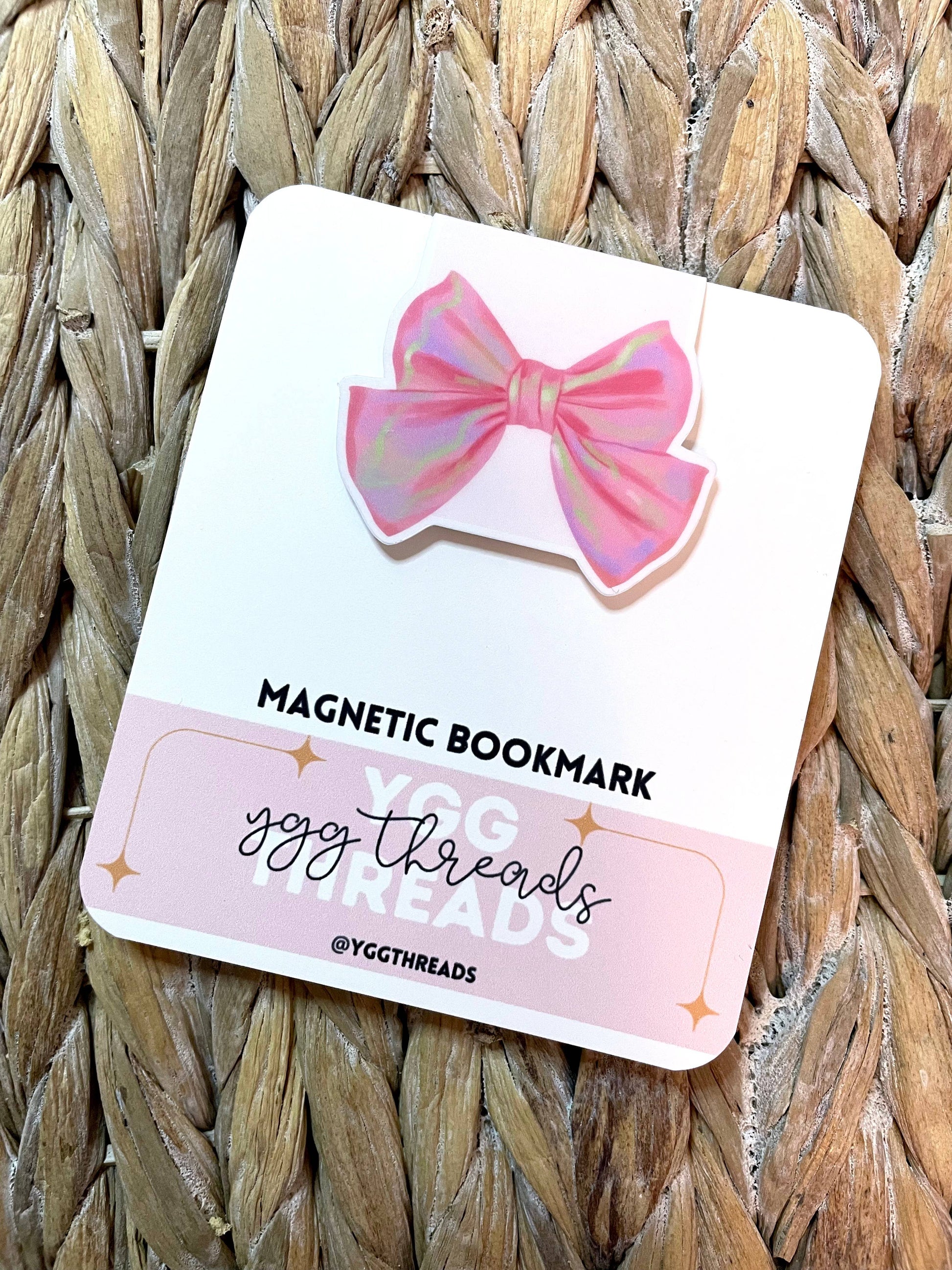 Pink Bow | Magnetic Bookmark: Gloss