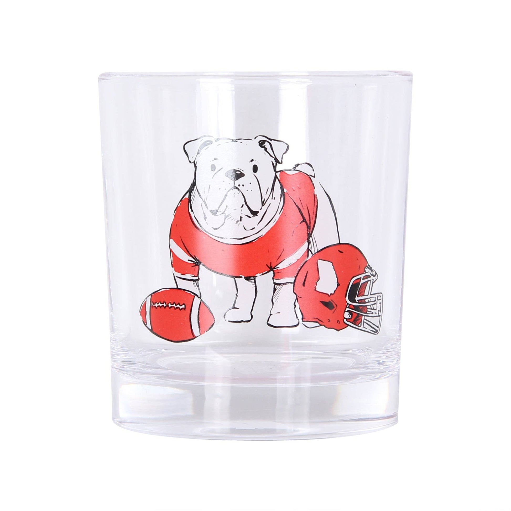 Bulldog Rocks Glass