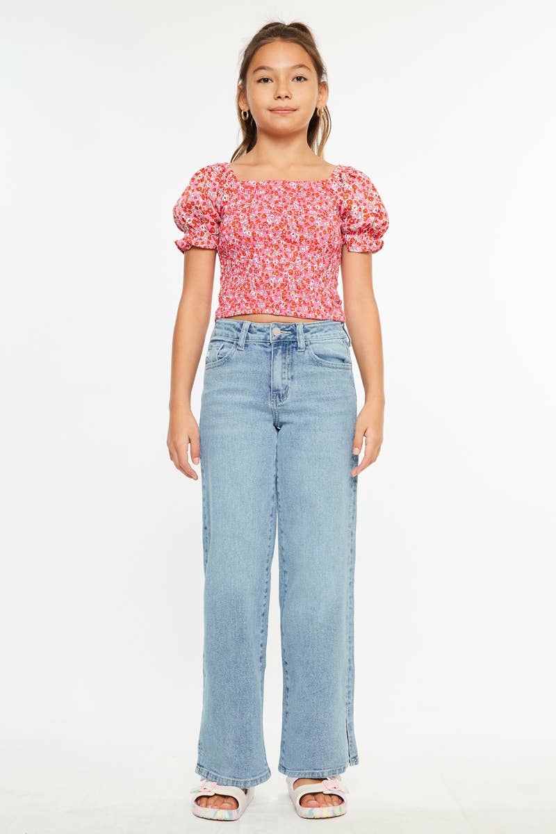 YOUTH HIGH RISE WIDE LEG-YC70069L