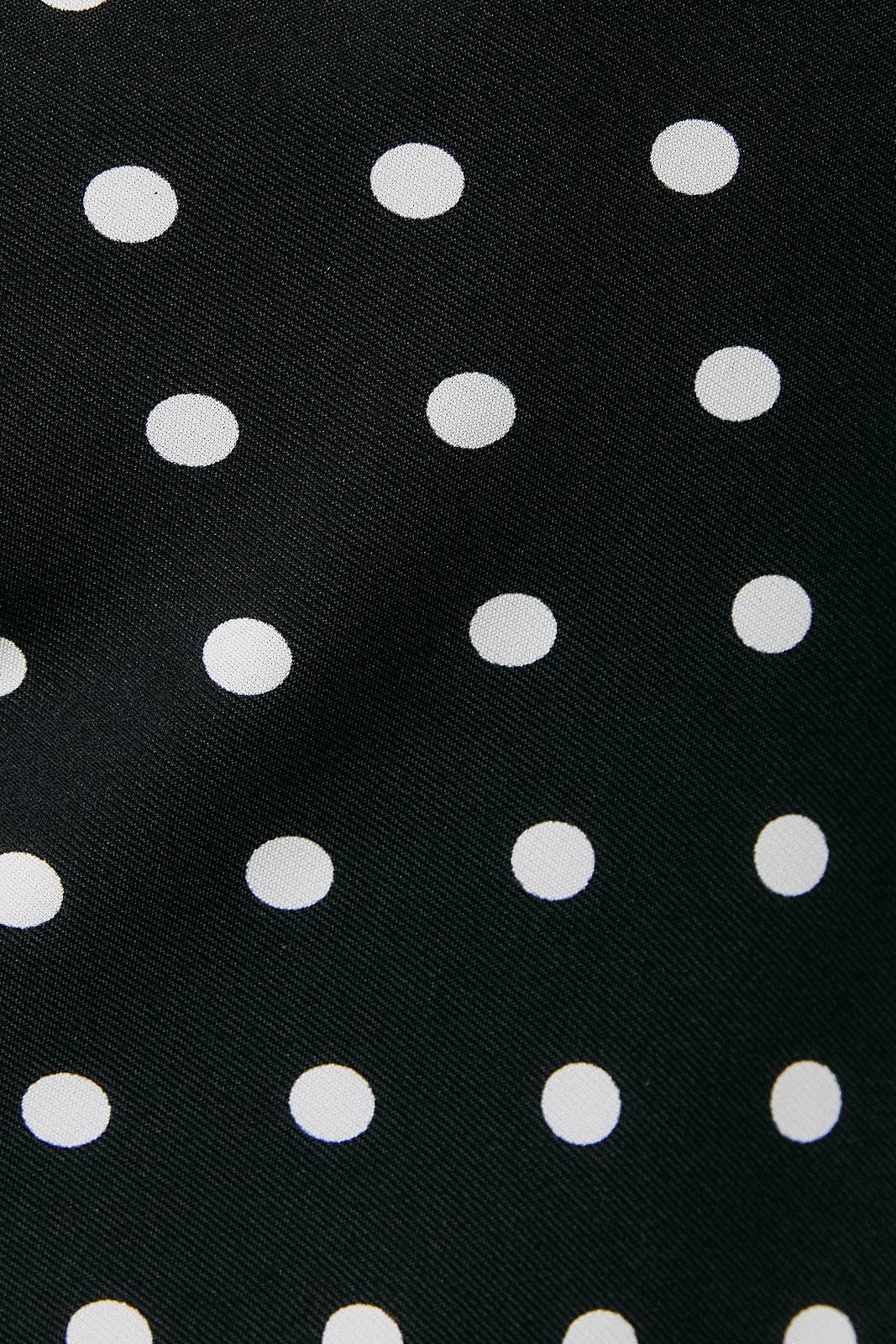 *Polka Dot Mini Dress With Attached Scarf