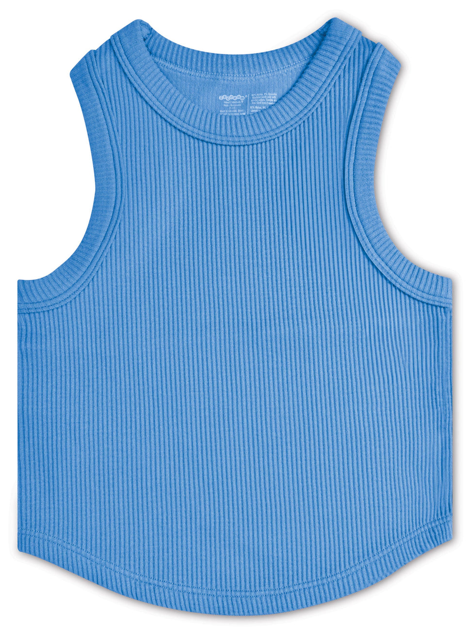 CROPPED RIBBED RACERBACK TANK TOP