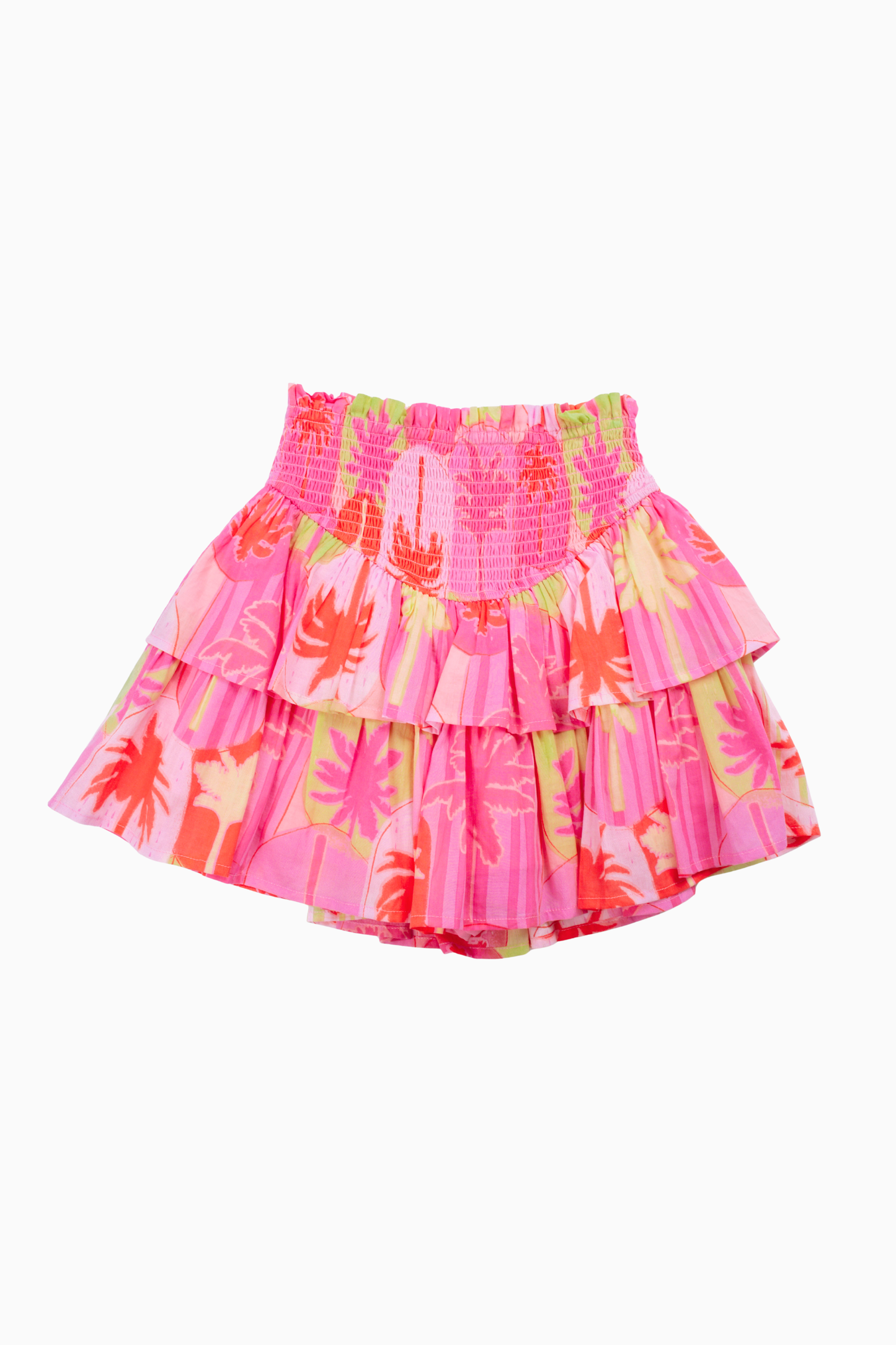 The Cara Ruched Tween Skirt - Tiered Ruffles
