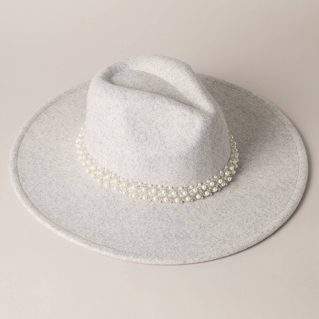 Pearl Felt Fedora