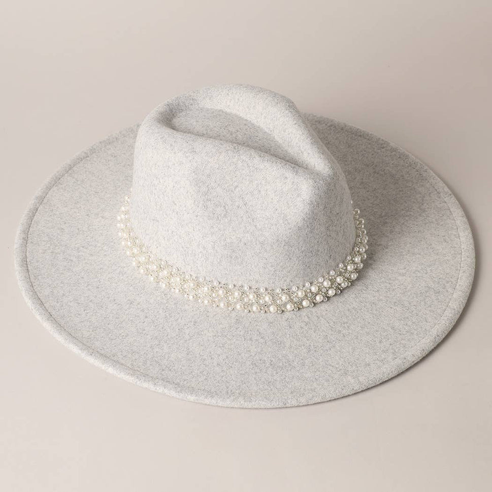 Pearl Felt Fedora