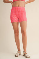 Switch Gingham Print Biker Shorts 3 image