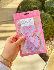 Pink Bow Coquette Car Coasters | Bow Car Coasters Set of 5