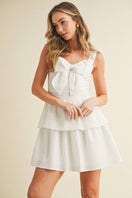 Switch Textured Fabric Statement Front Bow Detail Dress 1 image
