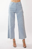 Switch WIDE OPENING DENIM DITSY FLORAL AND PAISLEY PRINT 3 image