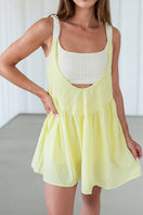 Switch Patchwork Mini Dress Yellow Cream/Missy 1 image