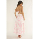 Switch PINK RUCHED FLORAL MAXI DRESS 3 image