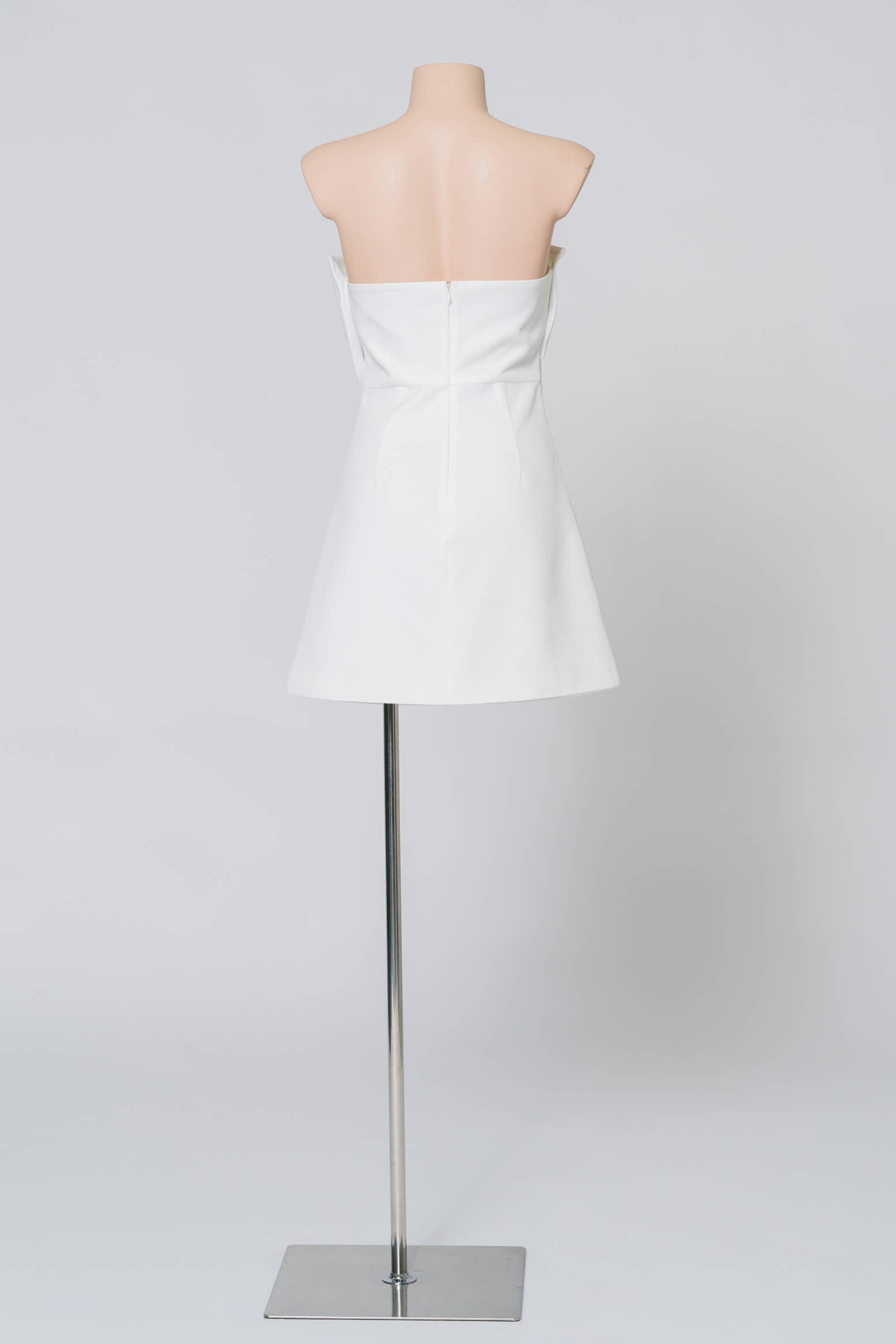 Bow Detail Strapless Mini Dress