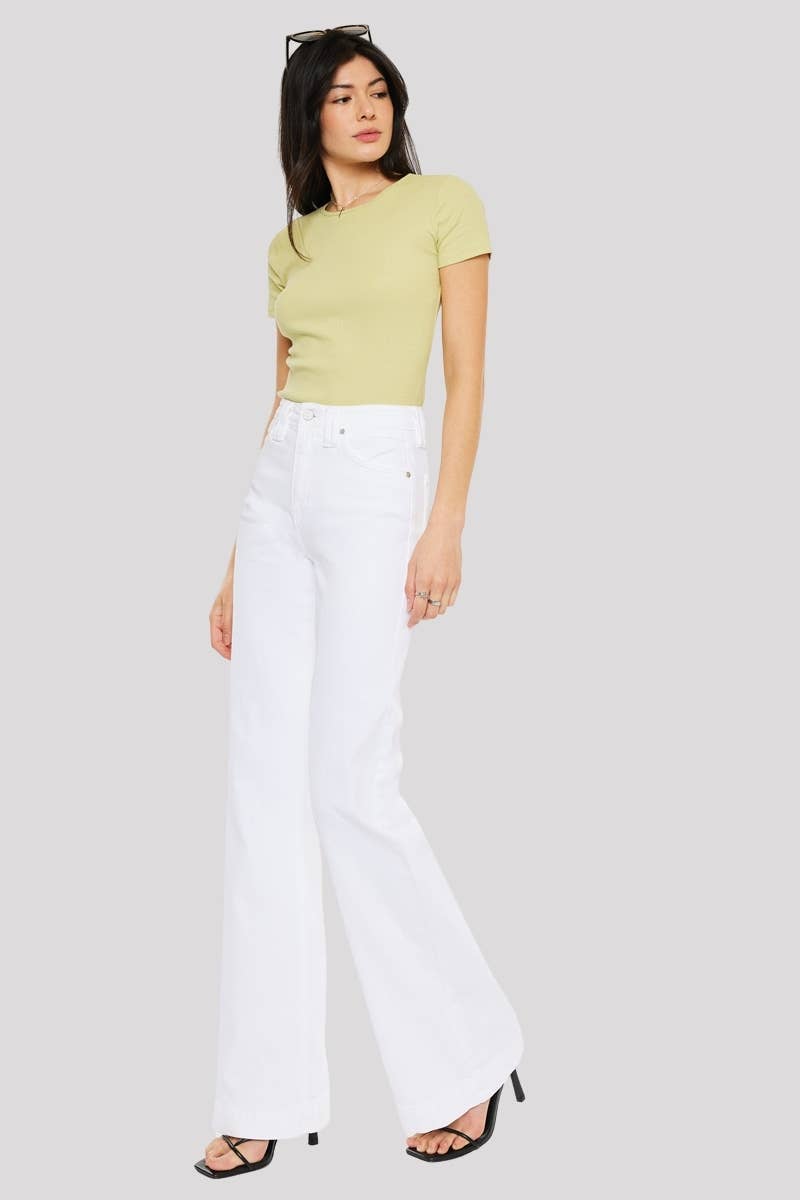 HIGH RISE WIDE FLARE JEANS